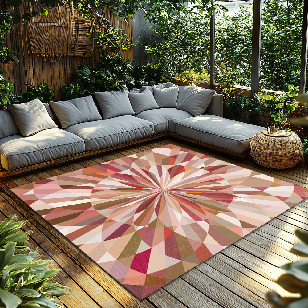 Tuniu Geometric Rose Pink Area – обзор и цена Home Textiles Rug