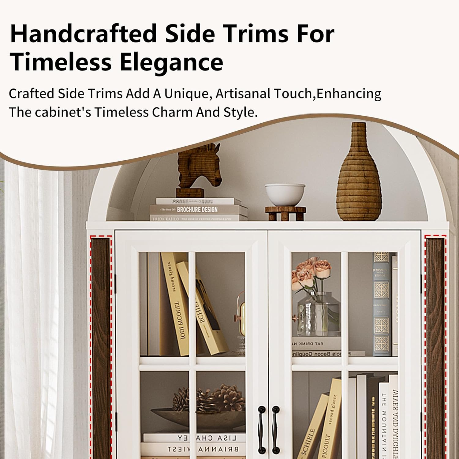 71” Handcrafted Arched Bookcas – обзор и цена Home & Hotel Textiles Private Limited