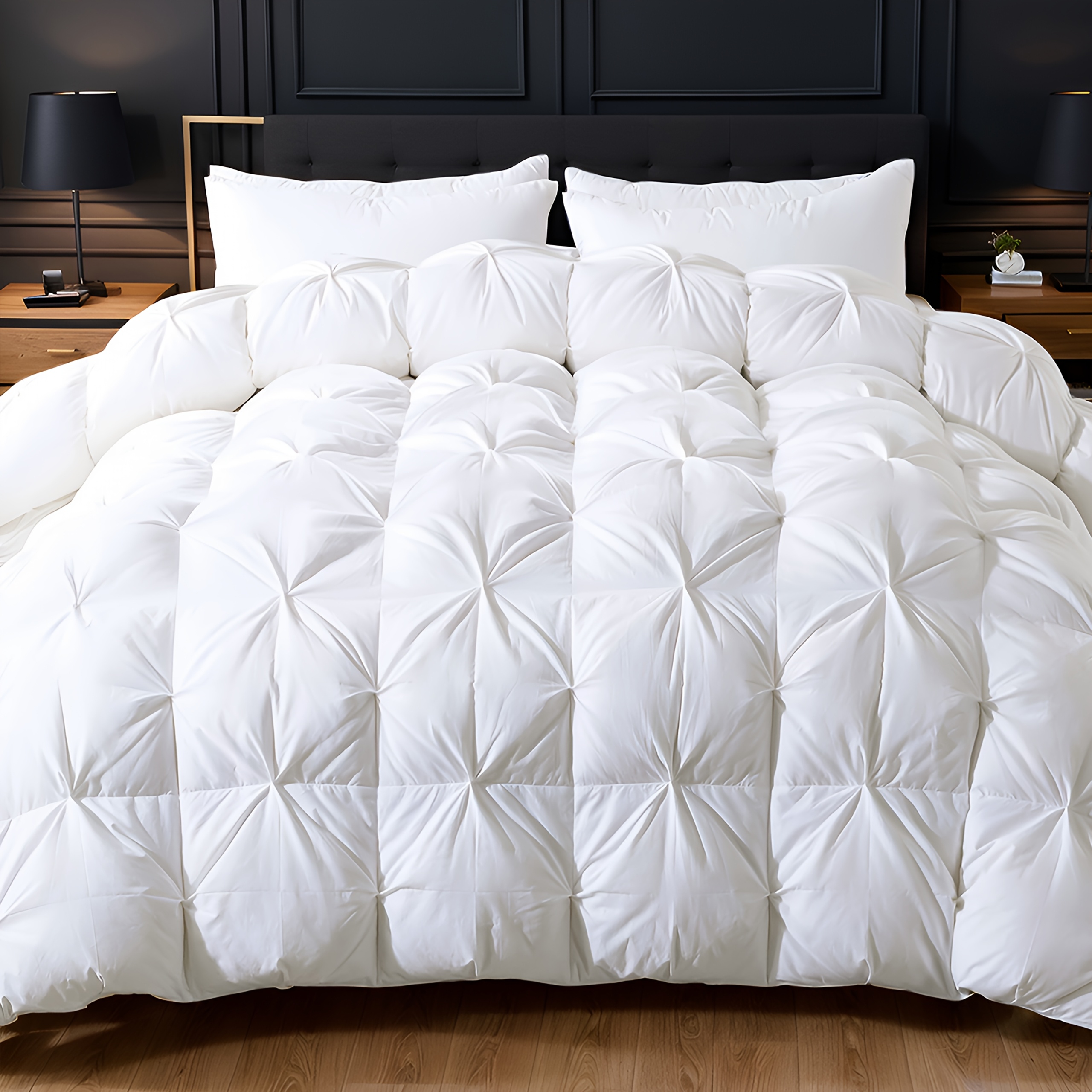 White Pinch Pleat Goose Down F – обзор и цена Duvet Insert White