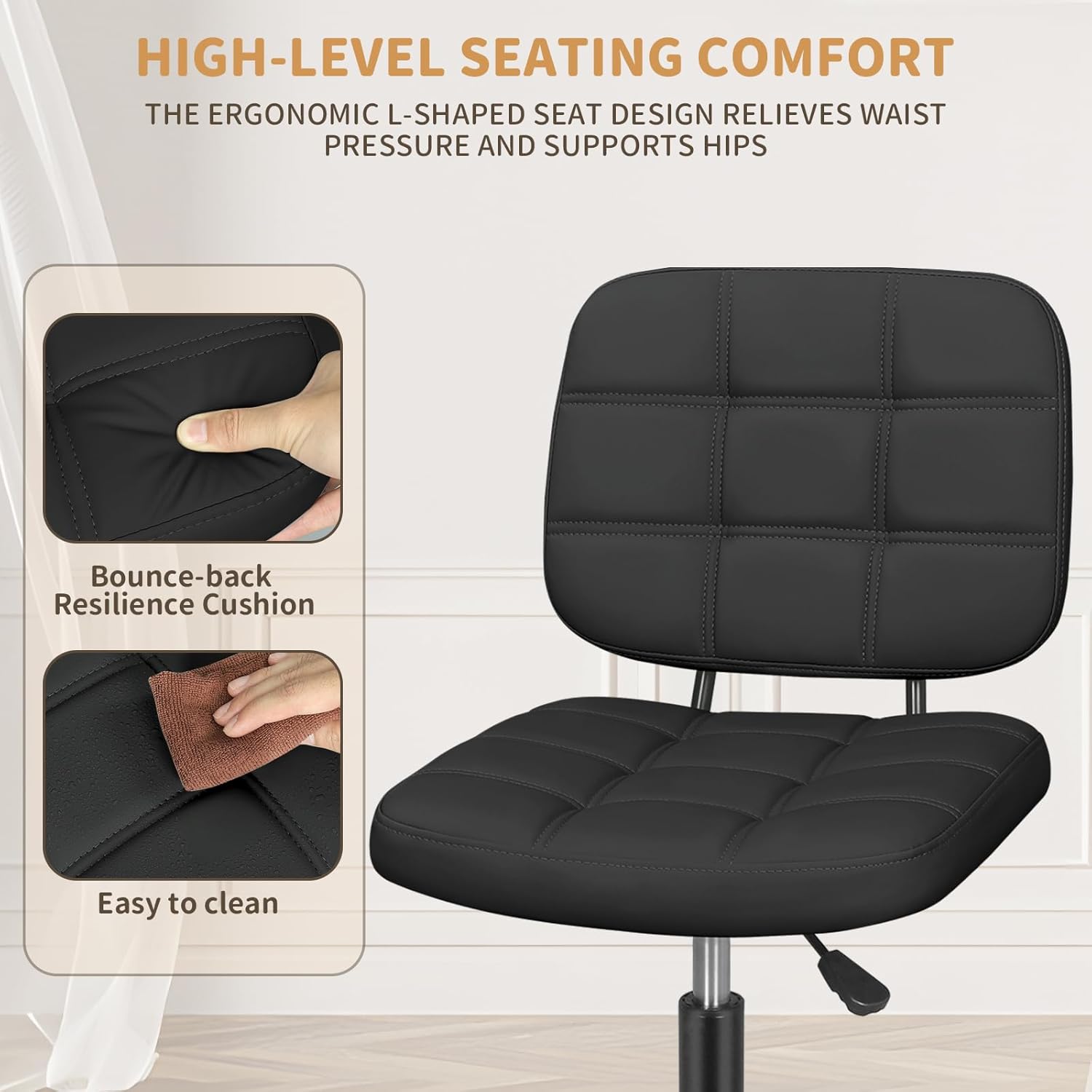 Armless Home Office Desk Chair – обзор и цена Home & Hotel Textiles Private Limited