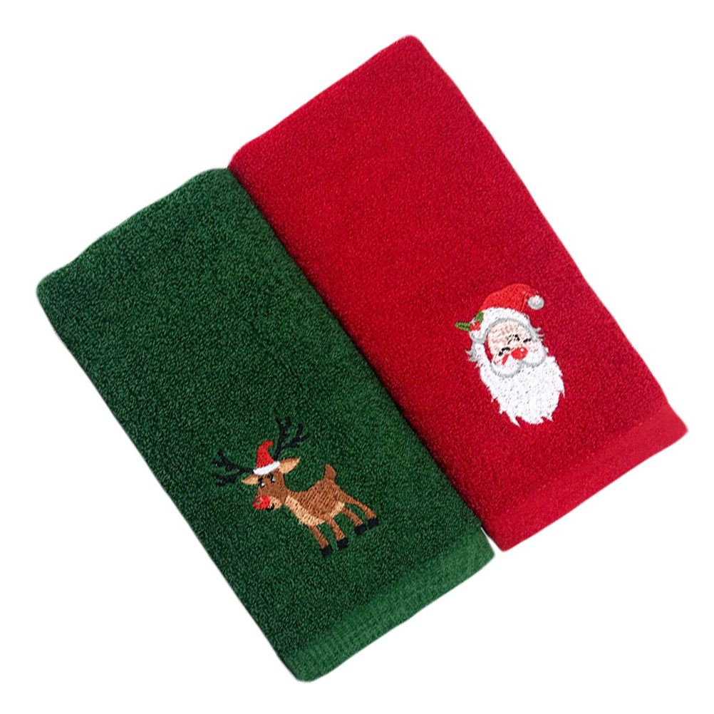 2pcs Christmas Cotton Towel Se – обзор и цена Home Textiles In Pakistan