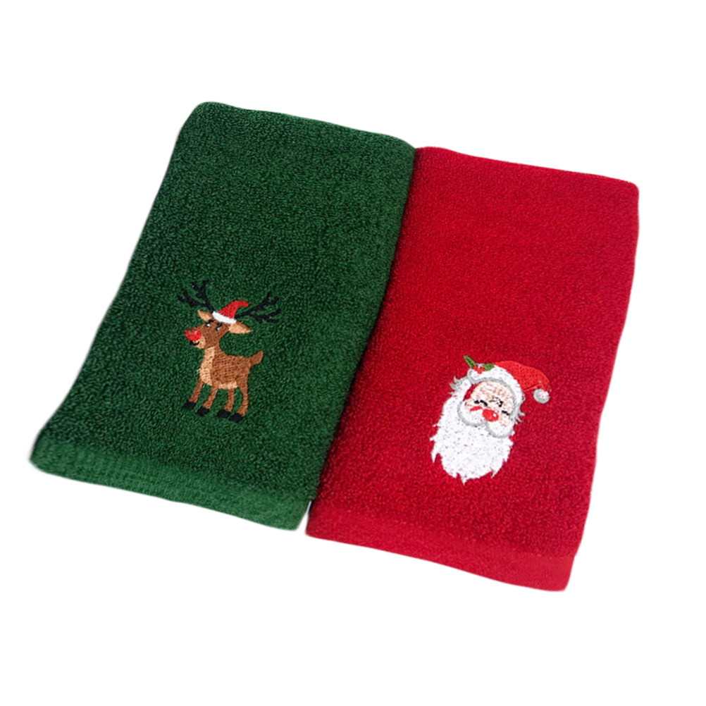 2pcs Christmas Cotton Towel Se – обзор и цена Home Textiles In Pakistan