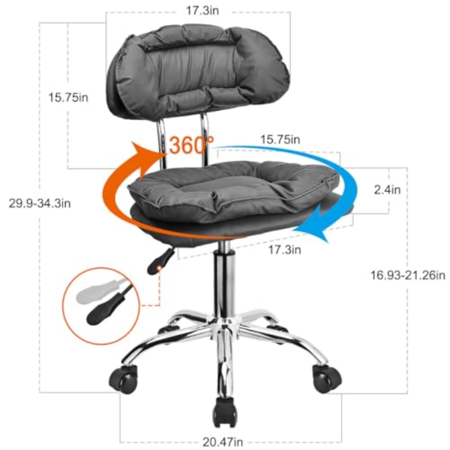 Rolling Stool Backrest Thick S – обзор и цена Home & Hotel Textiles Private Limited