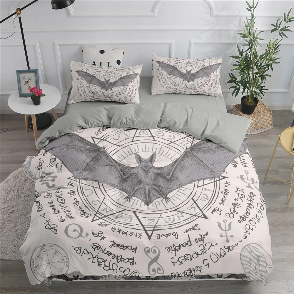 Halloween Flying Vampire Beddi – обзор и цена Linen Duvet Cover