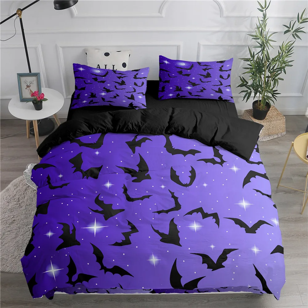 Halloween Flying Vampire Beddi – обзор и цена Linen Duvet Cover