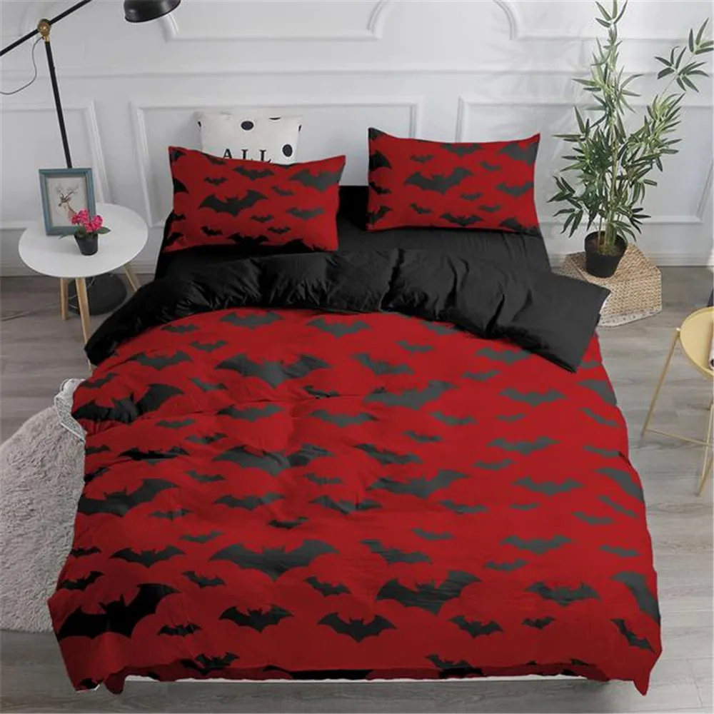 Halloween Flying Vampire Beddi – обзор и цена Linen Duvet Cover