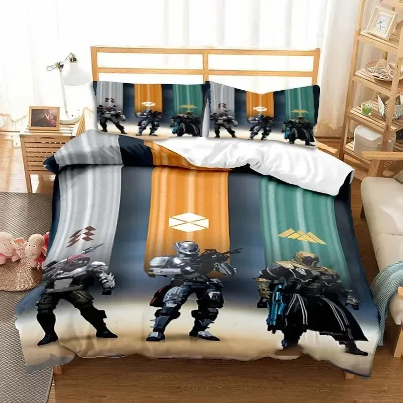 Game Destiny Printed Bed Set D – обзор и цена Linen Duvet Cover