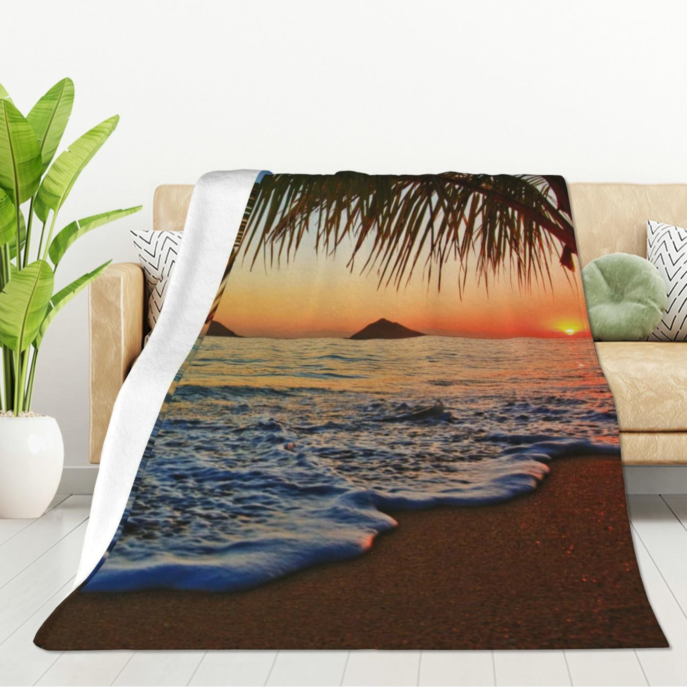 Tropical Ocean Sunrise Printed – обзор и цена Sunrise Home Textiles & Apparel