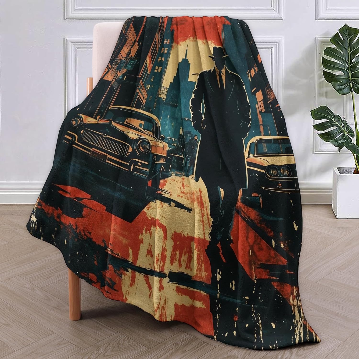 Noir Detective Blanket Gifts f – обзор и цена Home Textiles Throw