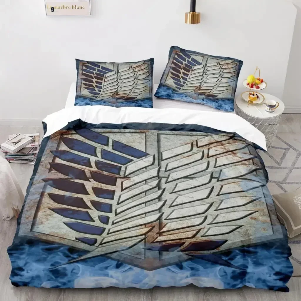 Anime Attack On Titan Home Tex – обзор и цена Linen Duvet Cover