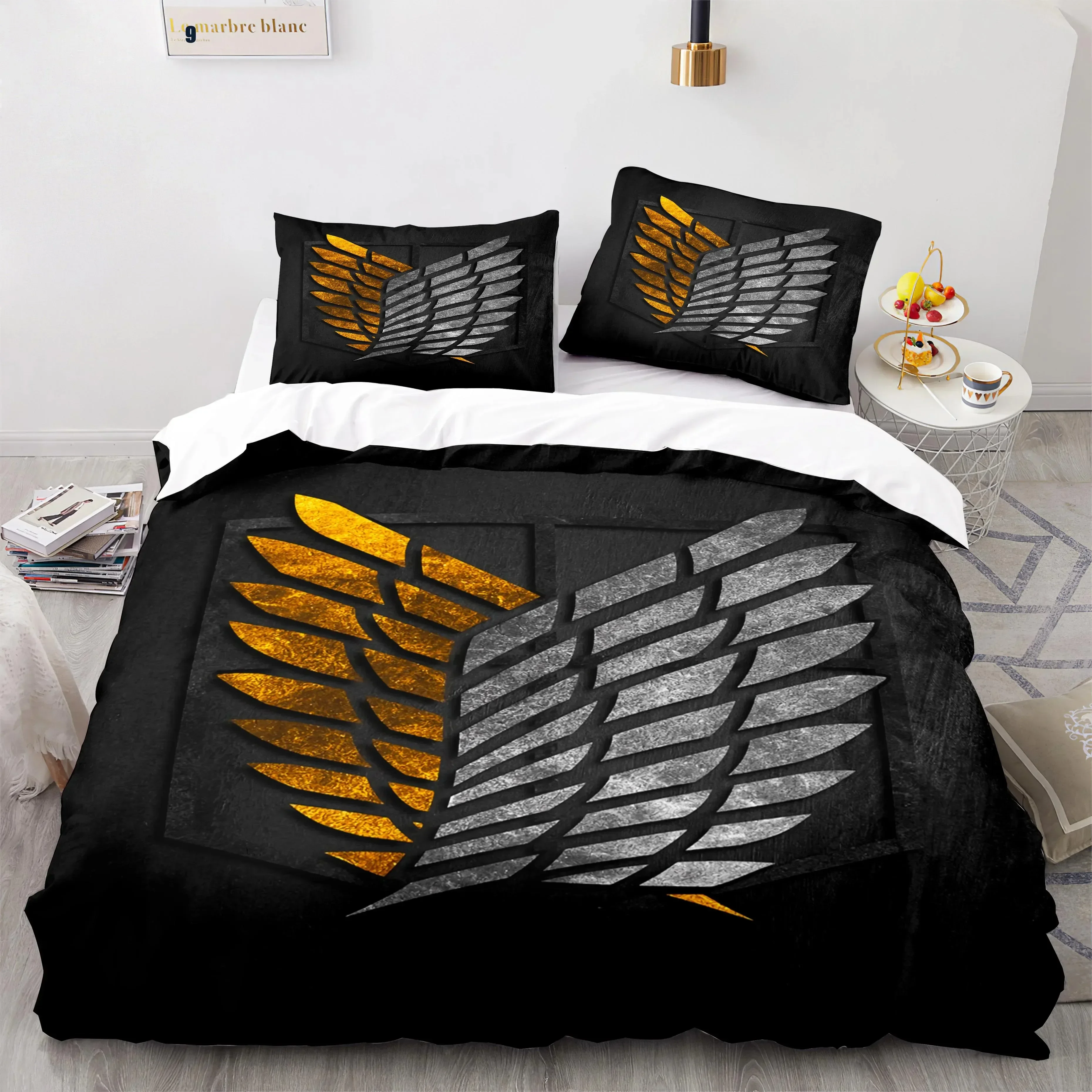 Anime Attack On Titan Home Tex – обзор и цена Linen Duvet Cover