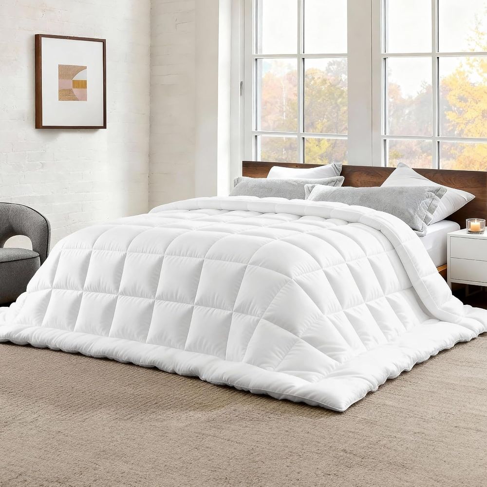 Quilted Oversized Queen Duvet  – обзор и цена Duvet Insert White