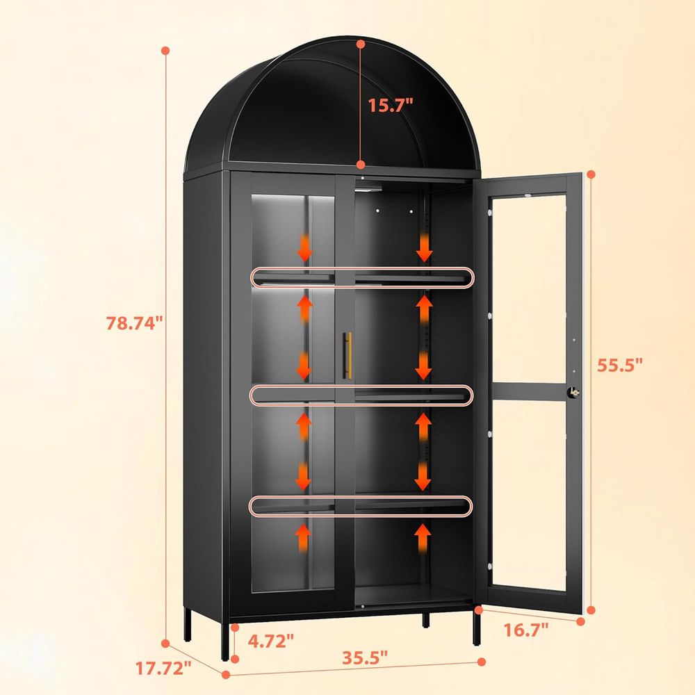 78.74 Tall Metal Arched Cabine – обзор и цена Home & Hotel Textiles Private Limited