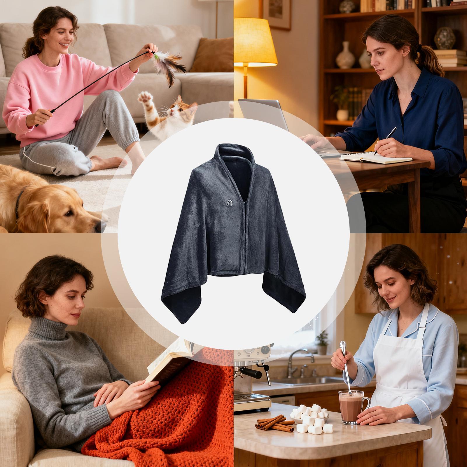 Portable Heated Shawl Wearable – обзор и цена Electric Blanket Heated