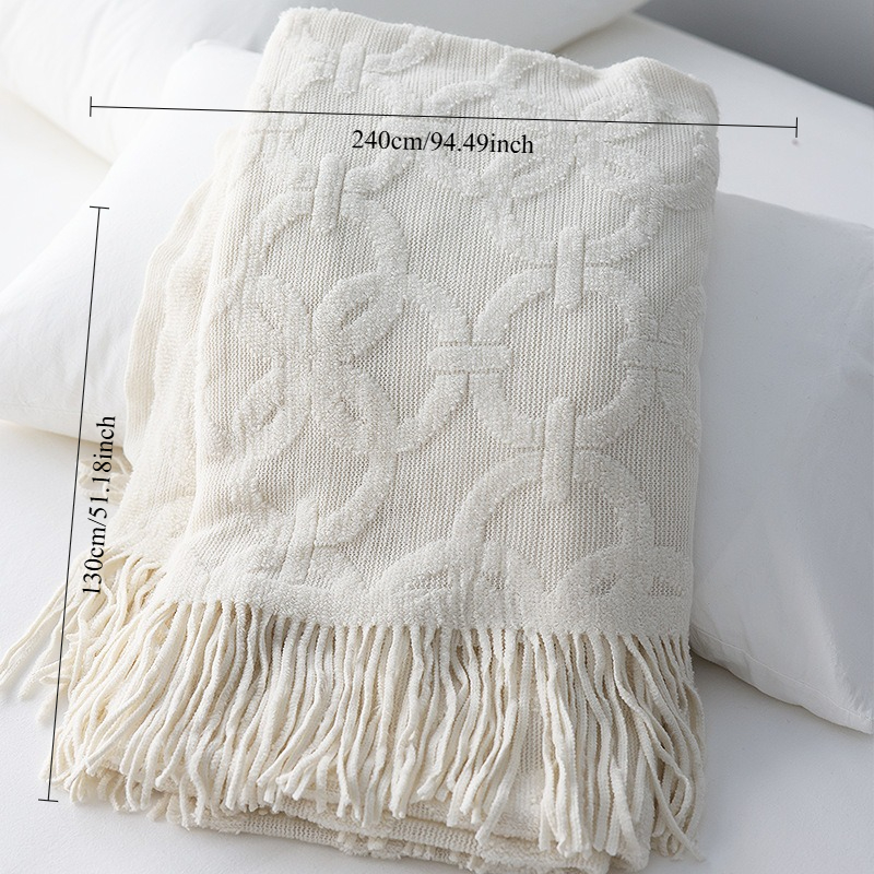 Knit Bed Runner Soft Textile N – обзор и цена Home Textiles Throw