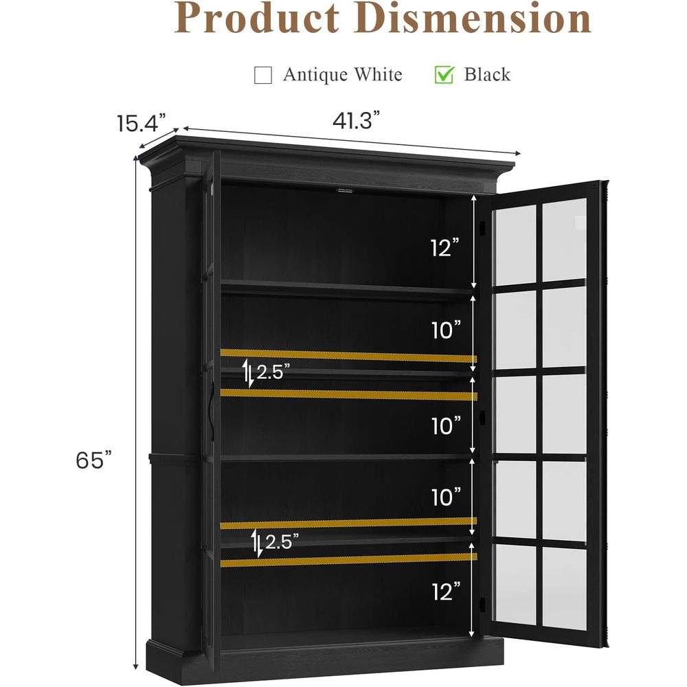 65 Tall Display Cabinet with A – обзор и цена Home & Hotel Textiles Private Limited