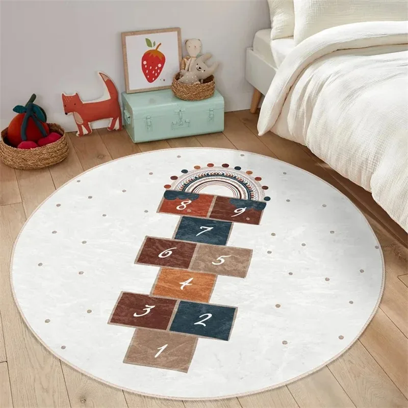 Boy Round Hopscotch Floor Anim – обзор и цена Home Textiles Rug