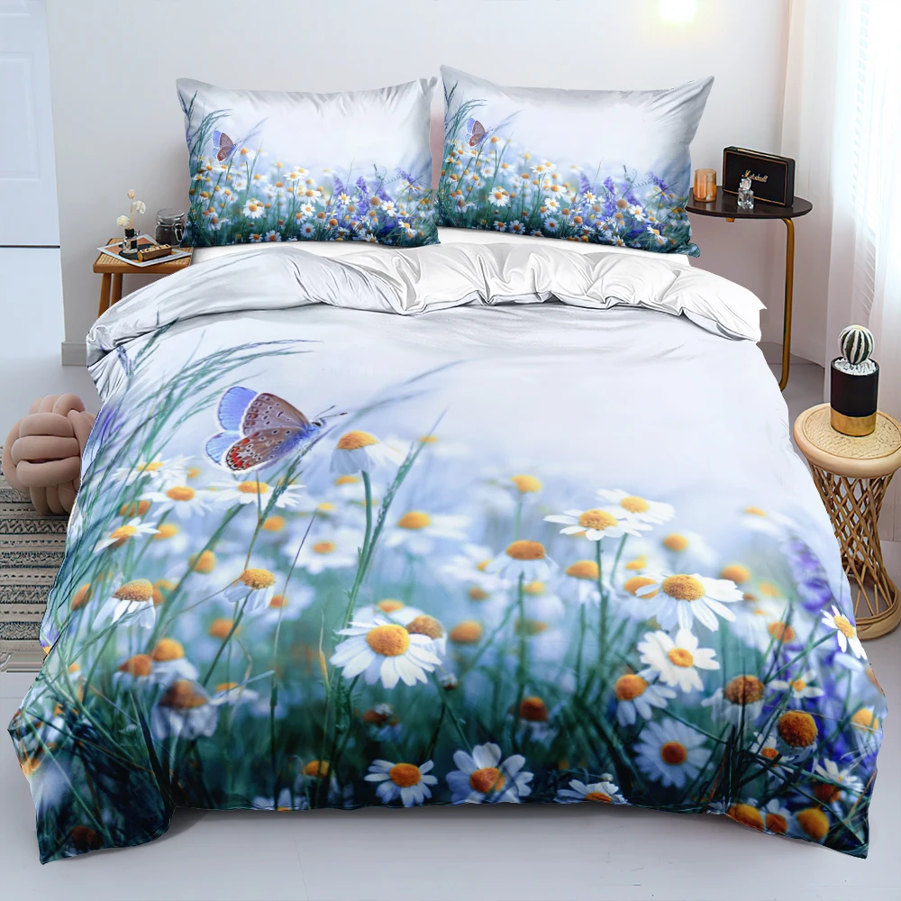 3D Design Flowers Duvet Cover  – обзор и цена Linen Duvet Cover