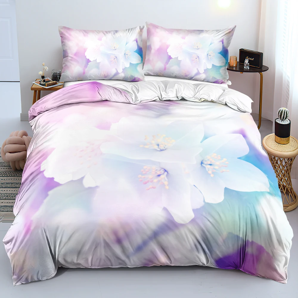 3D Design Flowers Duvet Cover  – обзор и цена Linen Duvet Cover